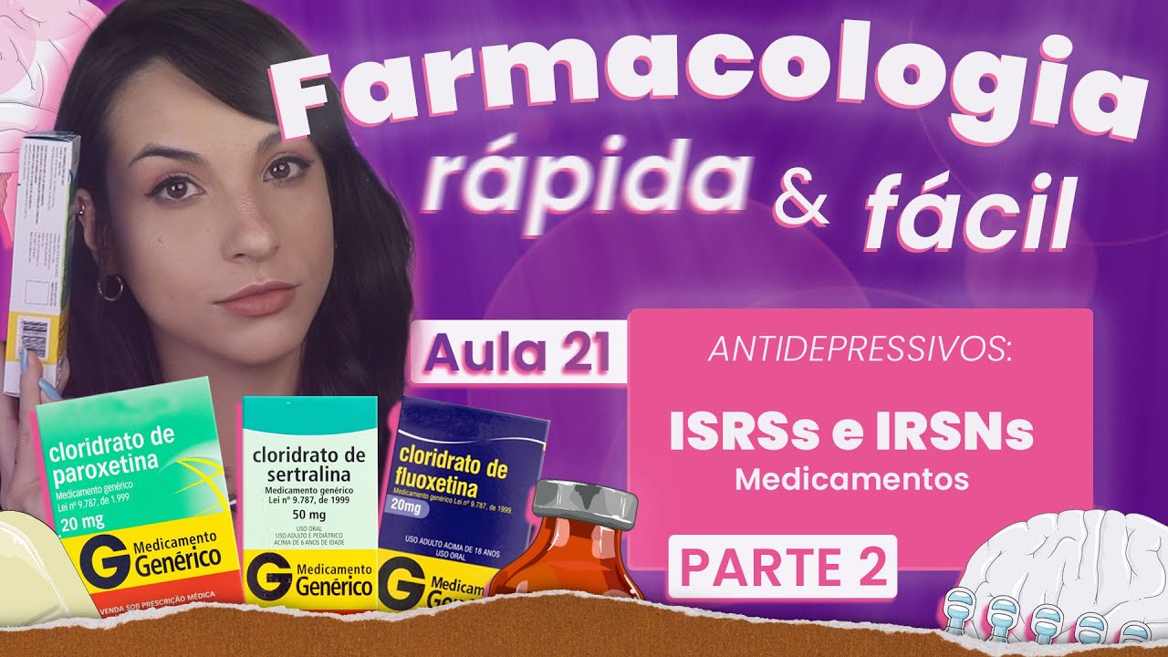 ISRSs e IRSNs | Aula 21 | Farmacologia do SNC rápida e fácil | Flavonoide