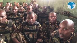 Maj. Gen. Mwathethe pays visit to Kenyan troops at Kudhey in Somalia