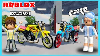 Download lagu Bang Boy Dan Cio Balapan Motor Kawasaki Ninja SS Di Game Roblox Herex Simulator HSI Max mp3