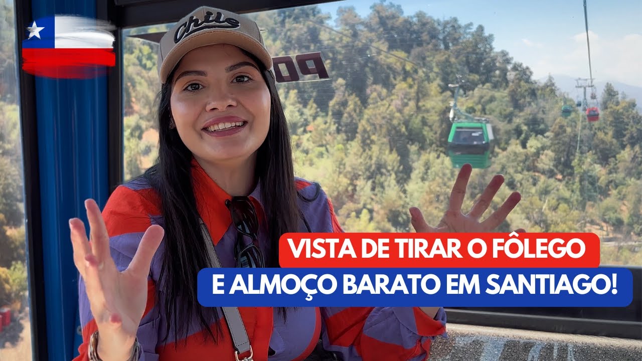 Almoço BARATO e Passeio no CERRO SAN CRISTÓBAL | Um Dia Completo em SANTIAGO