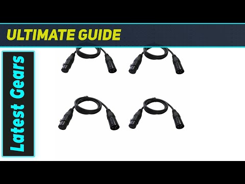 ReviewJUNMAN 2m XLR DMX Cables: Top Pick for Stage Lighting & DJ