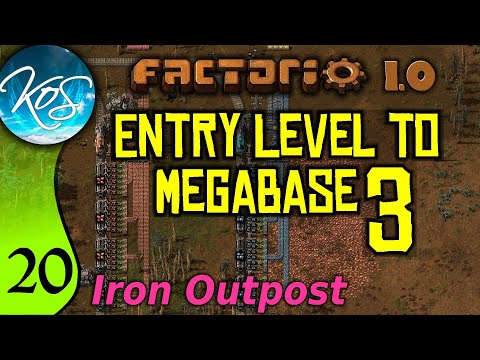 Factorio 1.0 Entry Level to Megabase 3, Ep 20: IRON OUTPOST - Guide, Tutorial
