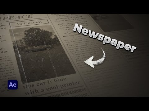 How to Create a Stunning Newspaper Transition in After Effects | Full Tutorial + Free Project File!