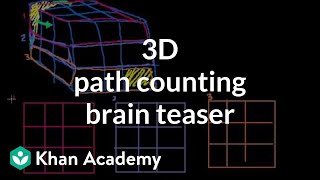 3-D Path Counting Brain Teaser