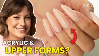 Acrylics and UPPER FORMS! How to make perfect acrylic nails? | Indigo Nails