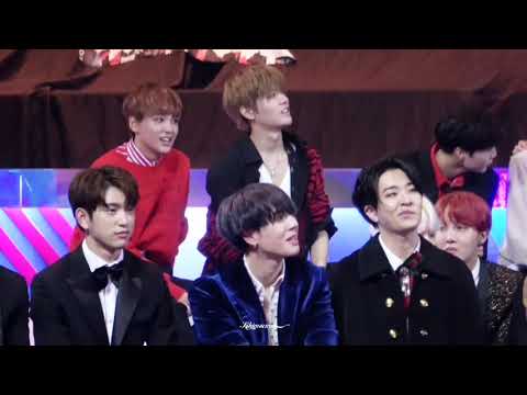 171201 NCT127 Yuta focus reaction to Wong Cho Lam & Jeong Sewoon Best Female Group MAMA 2017 ft GOT7