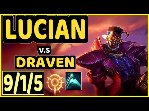 CODY SUN (LUCIAN) vs DRAVEN - 9/1/5 KDA BOTTOM ADC CHALLENGER GAMEPLAY - NA