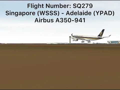 #swiss001landing #valiaviationlanding | Singapore Airlines A350-941 landing at Adelaide (-25 fpm) |