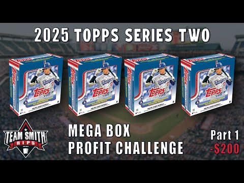 💲Topps 2025 Series 2 Mega Box Profit Challenge - Part 1 of 4 - Will we Break Even or Better?