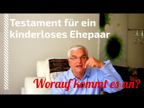 Will for a childless couple