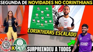 CORINTHIANS COM ÓTIMAS NOVIDADES PARA O DERBY QUE ANIMOU A FIEL TORCIDA!