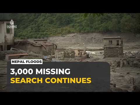 Nepal-China floods: Nearly 3,000 people missing as rescue efforts continue