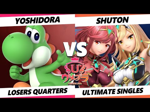 Umebura 9 Losers Quarters - Yoshidora (Yoshi) Vs. Shuton (Pyra Mythra) SSBU Ultimate Tournament