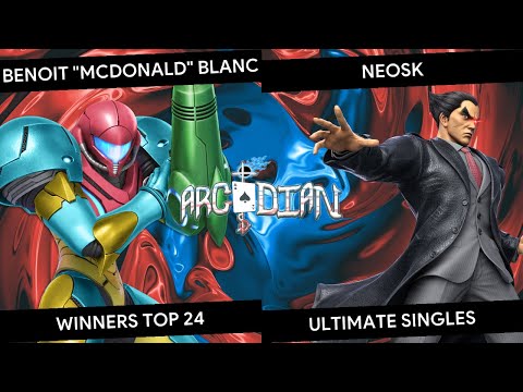New England Ultimate Arcadian 2025 - Benoit "McDonald" Blanc (Samus) vs NeoSK (Kaz) - Winners Top 24