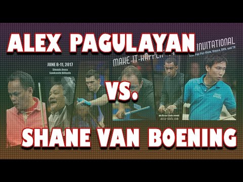 KILLER ONE POCKET: Alex PAGULAYAN vs Shane VAN BOENING - 2017 MAKE-IT-HAPPEN ONE POCKET INVITATIONAL
