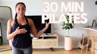 30 MIN PILATES WORKOUT! Full Body At Home Pilates Routine with No Equipment