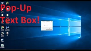 Make A Pop-Up Text Box On Windows!