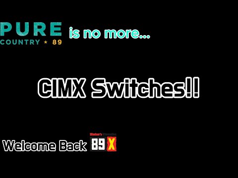 CIMX-FM in Windsor Flips Back from Pure Country 89 to 89X!