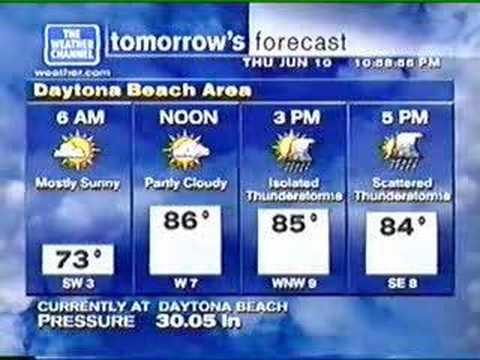 WeatherStar XL - Daytona Beach - June 10, 2004