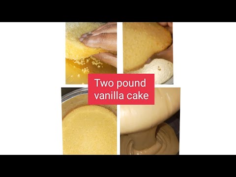 Two pound cake | Two pound vanilla cake|Two pound soft and spongy cake by Afifa bakes
