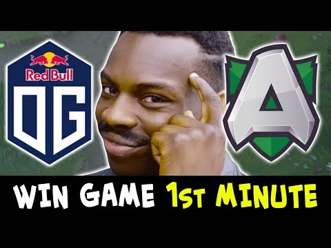 How to WIN GAME on 1st min — 200 IQ Topson play OG vs ALLIANCE