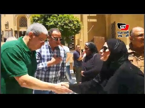 «الخطيب» يواسي أسرة عبد الرحيم محمد عقب تشييع جثمانه