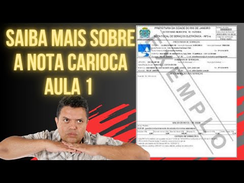 NOTA FISCAL CARIOCA - aula 1 - ISS RJ - PROFESSOR TUDÃO - NOTA FISCAL DE SERVIÇOS ELETRÔNICA