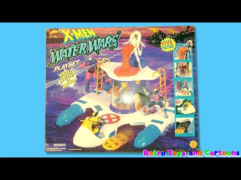 X-Men Water Wars Playset Marvel Comics Commercial Retro Toys and Cartoons