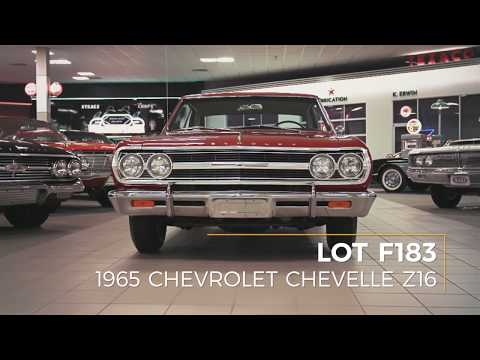 1965 Chevrolet Chevelle Z16  // Lot F183  // Mecum Kissimmee 2018