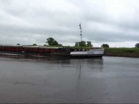 Vorbeifahrt Binnenschiff Heinz - GMS - 04600800 auf der Hunte zu Berg