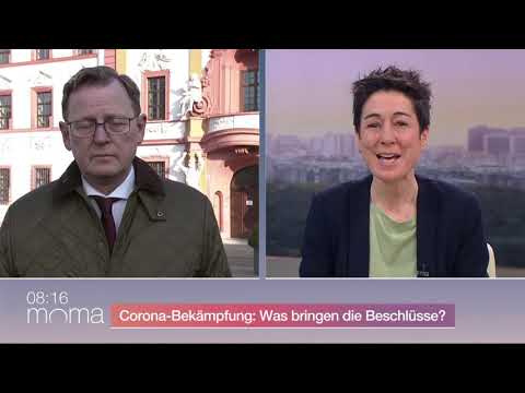 24.03.2021 ZDF MoMa Morgenmagazin mit Dunja Hayali und Bodo Ramelow zu Coronabeschlüssen, Osterruhe