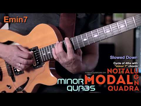 MODAL QUADRANGULATION (Minor Quads - Short Melodic Etude) - Cycle of 4ths with "minor 7" chords