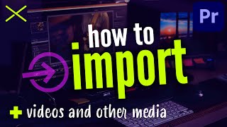 How to IMPORT VIDEO to Premiere Pro CC 2021 Tutorial