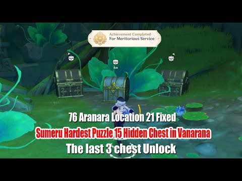 15 Hidden Chest in Vanarana Cave The Last 3 Chest Unlock - 76 Aranara Locations 21 Fixed