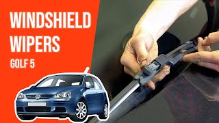 Youtube thumbnail of video "How to replace the windshield wipers Golf 5 🌧"