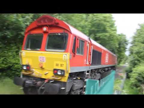 DB Cargo Class 66167 working 0G51 into Donnington RFT