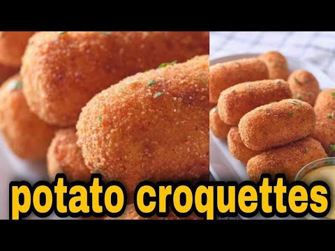 Classic Potato Croquettes || Potato Croquettes Recipe || How to make Creamy Potato Croquettes