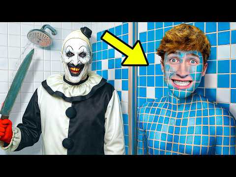 Extreme Camouflage VS Killer Clown for $10,000!!!