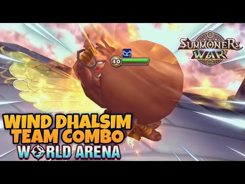 Wind Dhalsim Team Combo in World Arena - Summoners War