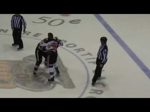 Fight/Bagarre Dave Hamel vs David Lacroix Round 2 1 février 2019