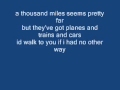 Hey There Delilah Lyrics