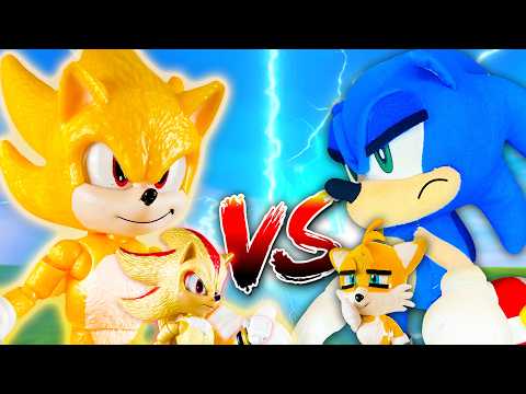 Sonic VS Movie Super Sonic Toys! - Sonic and Friends