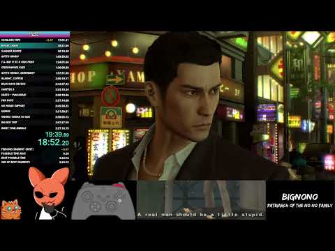 Yakuza 0 Any% Speedrun in 3:25:45 [Ex-WR]