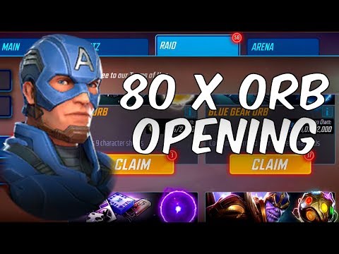 80x BLITZ/RAID ORB OPENING! - Marvel Strike Force - MSF