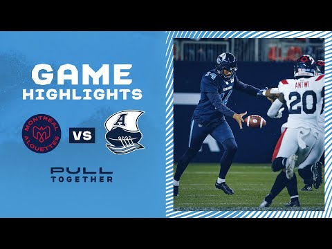 CFL Game Highlights: Toronto Argonauts vs Montreal Alouettes - September 24, 2021