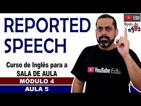 REPORTED SPEECH com exercícios (Inglês para sala de aula)