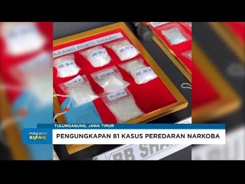 POLRES TULUNGAGUNG UNGKAP 81 PERKARA NARKOBA SEJAK JANUARI 2024