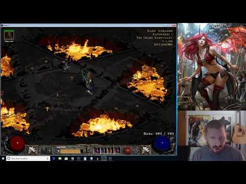 Barbarian Clears CHAOS SANCTUARY With BOTD Blade and Grief (D2)