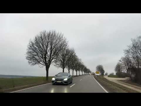4K Winter Driving in Southern Germany Countryside  Roads