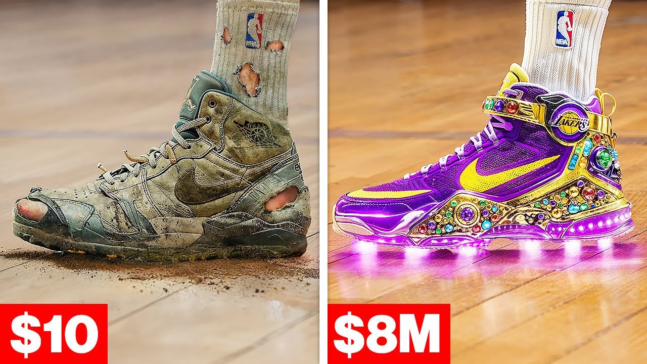 $10 VS $8,000,000 Shoes NBA Players Wore